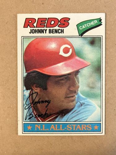 Topps Jonny Bench Hof Nice Card No Creases Ex Ebay