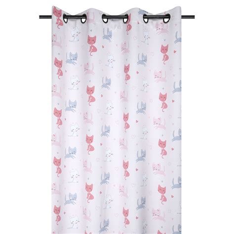 Rideau Occultant Enfant X Cm Zoeline Rose Linge De Maison