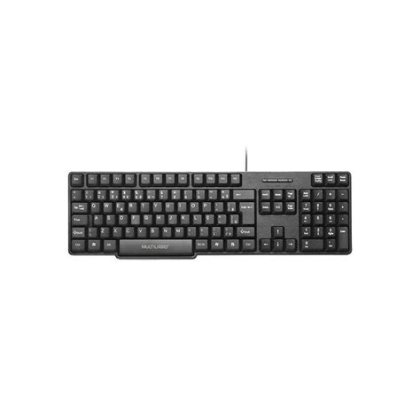 Teclado Basico Slim Preto Conector Ps 2 Preto Multilaser TC225