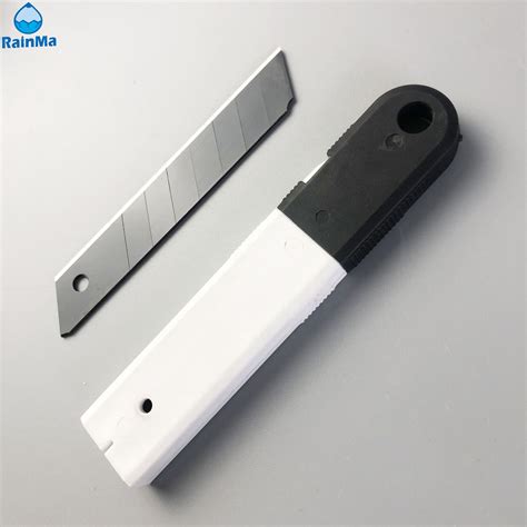 10pcs Black Utility Knife Blade 18mm Steel Box Cutter Blade China Cutter Knife And Cutter