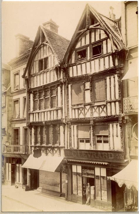 ND France Caen Vieilles Maisons Rue Saint Pierre By Photographie