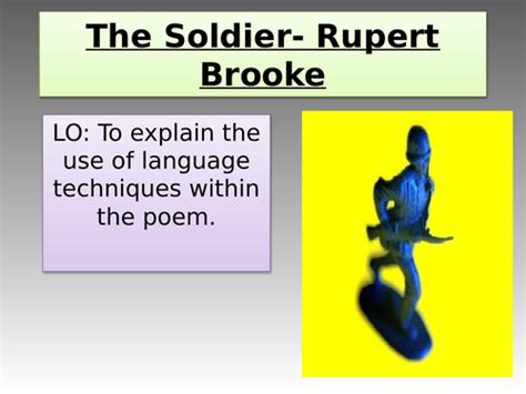 The Soldier Poem Teaching Resources