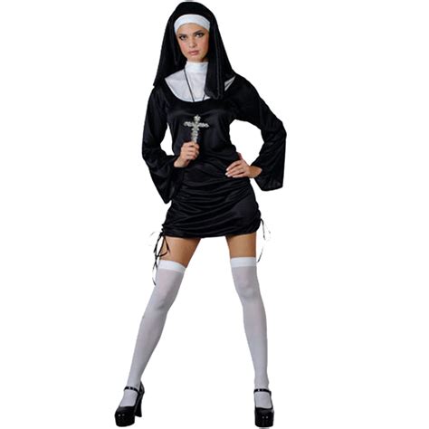 Adult Religious Fancy Dress Costume Priest Church Monk Nun Sister Ladies Mens Ebay