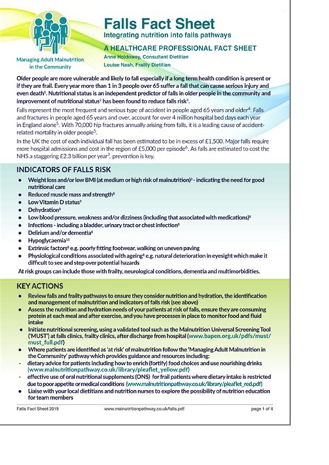 Malnutrition Pathway Primary Care Networks Portal Physiotherapist