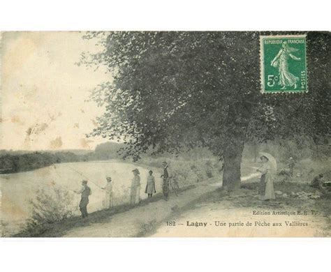 Carte Postale Ancienne Lagny Sur Marne Une Partie De P Che Aux