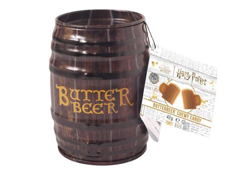 Harry Potter™ Butterbeer Chewy Sweets In A Fabulous Barrel Tin 42g Jelly Belly Uk