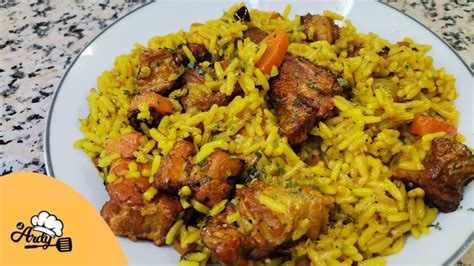 Arroz Amarillo Con Carne De Cerdo Youtube