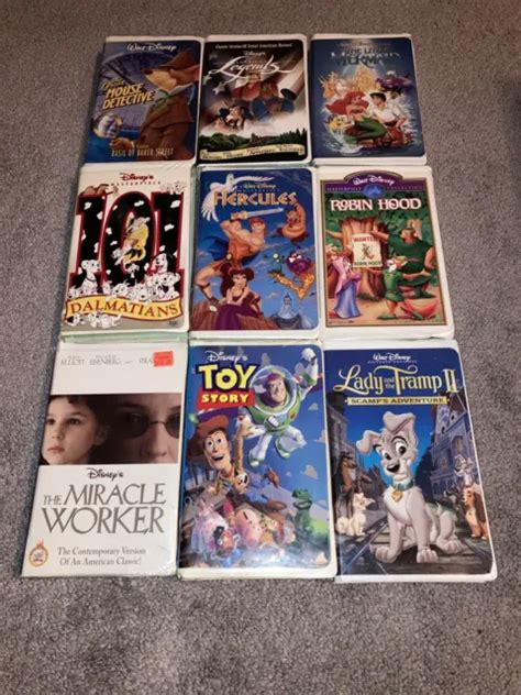 Walt Disney S Vhs Lot Of 9 Robin Hood Hercules Toy Story 101 Dalmations £8 39 Picclick Uk