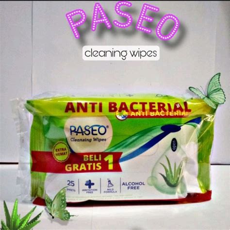 Jual Tissue Tisu Tissu Basah Paseo Antibakterial Antiseptic Isi 25