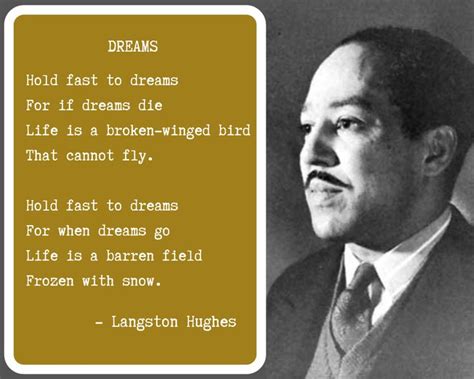 A Dream Deferred Is A Dream Denied Langston Hughes Life Quotes Positive Affirmation Cards