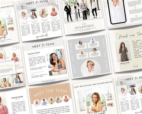 Vol 1 10 Meet The Team Social Media Posts Real Estate Etsy In 2022