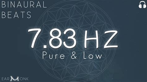 7 83 Hz Schumann Resonance Alpha Binaural Beats Earmonk