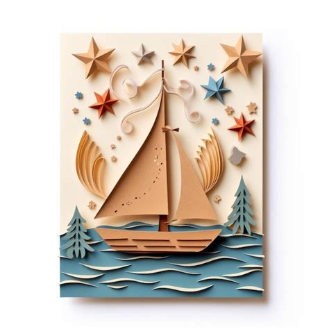 Premium Photo | Sail Away Timeless Birthday Wishes with a Paper Boat