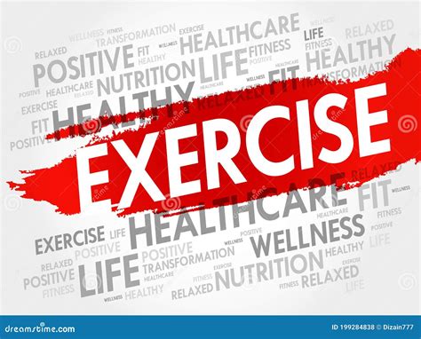 Exercise Word Cloud Concept Stock Illustration Illustration Of