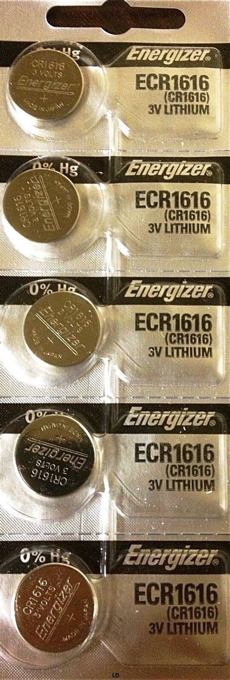 Energizer Ecr1616 Cr 1616 5 Piece Lithium 3v Battery New Authorized Seller Ebay