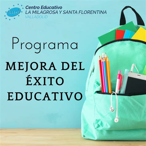 Programa Para La Mejora Del Éxito Educativo Colegio La Milagrosa Y Santa Florentina Valladolid