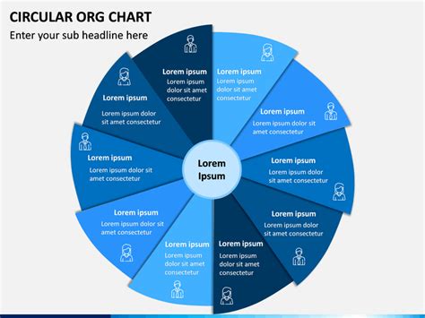 Circular ORG Chart PowerPoint Template | SketchBubble