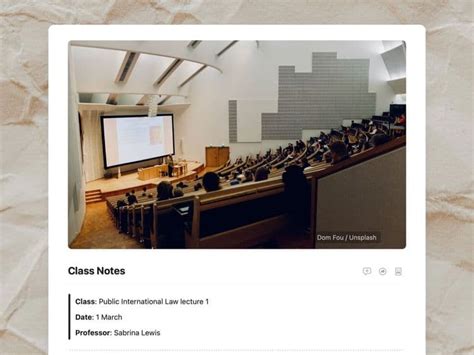 Class Notes Template | Free Craft Templates