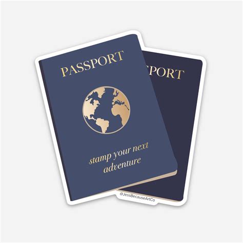 Passport Sticker - JessBecauseArtCo
