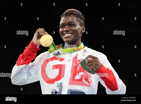 Great Britain S Nicola Adams With Her Gold Medal Following Victory Over