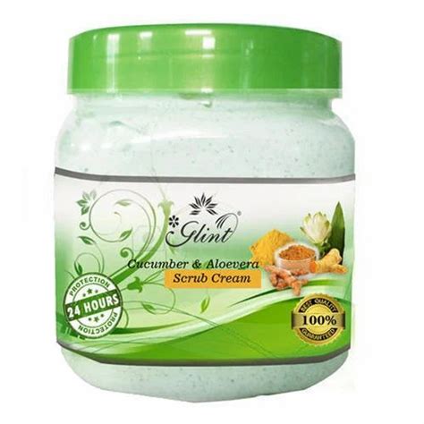 Glint Cucumber And Aloe Vera Scrub Cream For Parlour Type Of