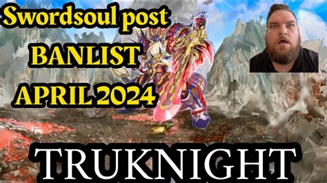 Yu Gi Oh Swordsoul Deck Profile Post Banlist April 2024 YouTube