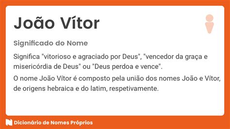 Significado Do Nome Jo O V Tor Dicion Rio De Nomes Pr Prios