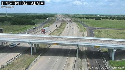 See Rice North IH45 FM1182 Alma Live Webcam Weather Report In