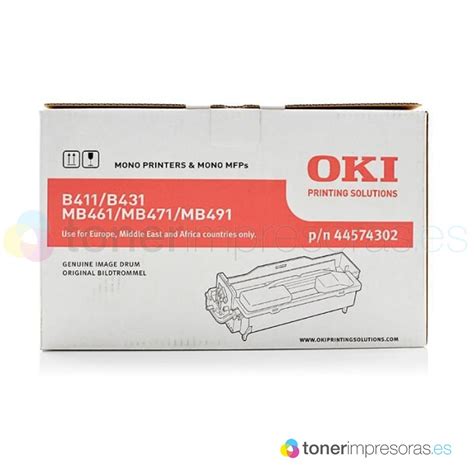 Cartuchos De TAMBOR ORIGINAL Para Oki MB461 Negro 44574302