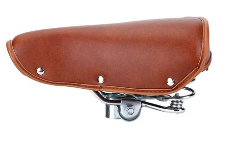 Vintage Bike Saddle Classic Comfort Brown Pu Leather Bicycle Seat