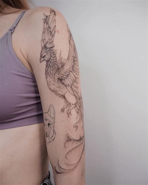 Share More Than 78 Phoenix Tattoo Shoulder Super Hot In Cdgdbentre