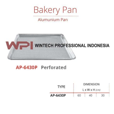 Promo Getra AP 6430P Aluminium Pan Perforated Bakery Pan Nampan Kue