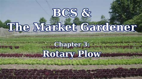 Jm Fortier Demonstrates The Rotary Plow Attachment For Bcs Two Wheel