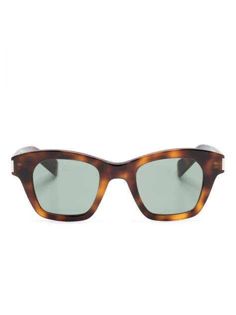 Saint Laurent Eyewear SL 592 Sonnenbrille Mit Eckigem Gestell Farfetch