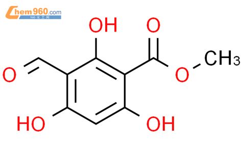 97761 87 0 Benzoic acid 3 formyl 2 4 6 trihydroxy methyl ester化学式结构