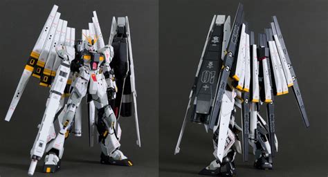 Custom Build MG 1 100 Nu Gundam Ver Ka HWS Double Fin Funnel