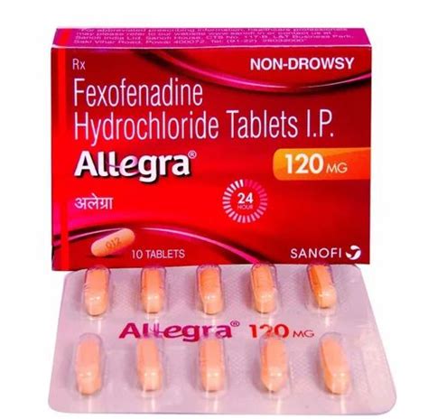 Fexofenadine Allegra Mg Tablet Non Prescription Treatment