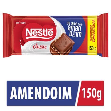 Chocolate Nestle Classic G Ao Leite C Amendoim Chocolate Nestle