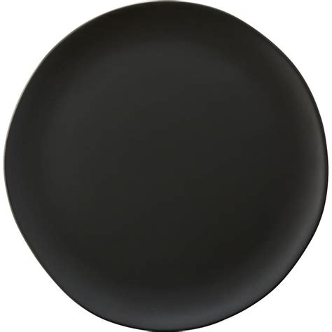 Crisp Modern Matte Black Salad Plate Reviews Cb2 Black Dinnerware