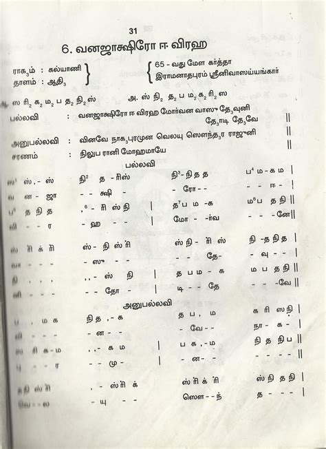 கர்நாடக சங்கீத வரிகள்: Kalyani Varnam - கல்யாணி வர்ணம்