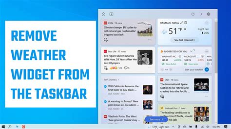How To Remove Weather From Taskbar Windows 10 2022 YouTube