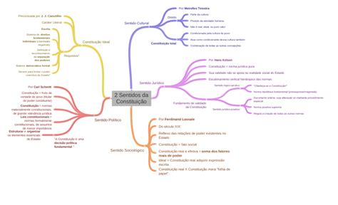 2 Sentidos Da Constituição Coggle Diagram