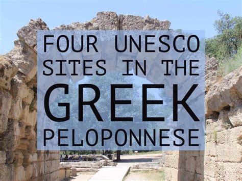 Four unesco sites in the greek peloponnese – Artofit