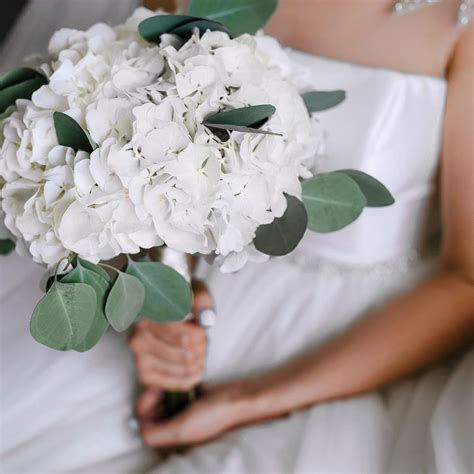 White Hydrangea Wedding Bouquet