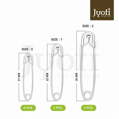 Steel Brass Nickel Jyoti Safety Pin Prime Quantity Per Pack