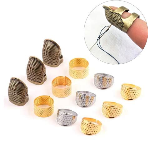 Pcs Retro Finger Protector Antique Thimble Ring Handworking Needle