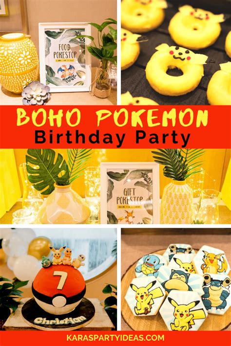 Karas Party Ideas Boho Pokemon Birthday Party Karas Party Ideas