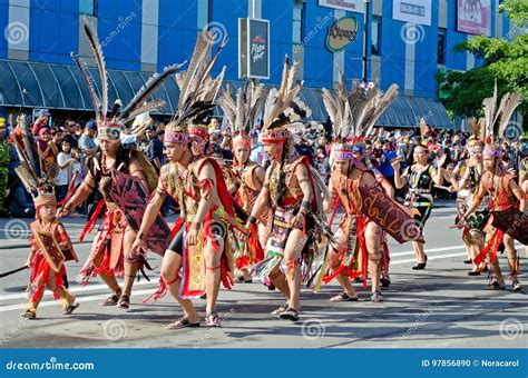 Indigenous Rungus Ethnic During Malaysia Independence Day Editorial