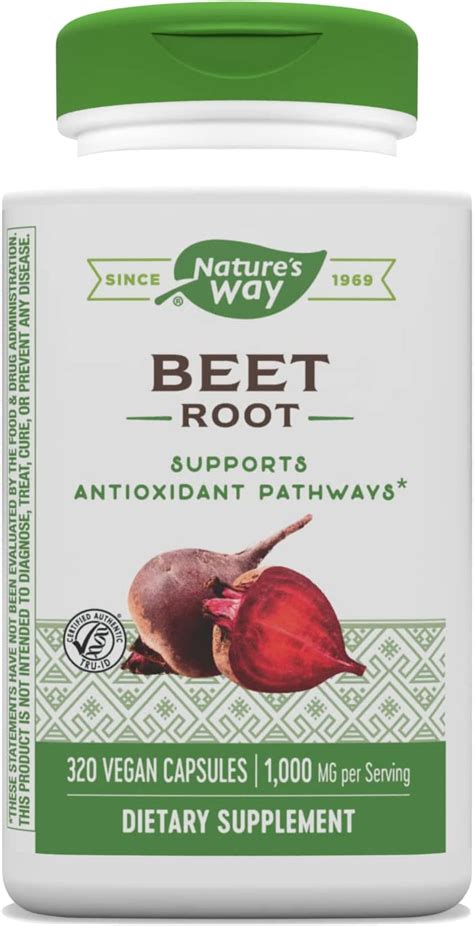 Amazon Nature S Way Beet Root 1000 Mg Per Serving TRU ID