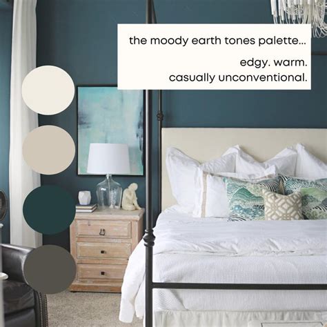 Moody Earth Tones Benjamin Moore Paint Palette Earthy Neutrals Inte